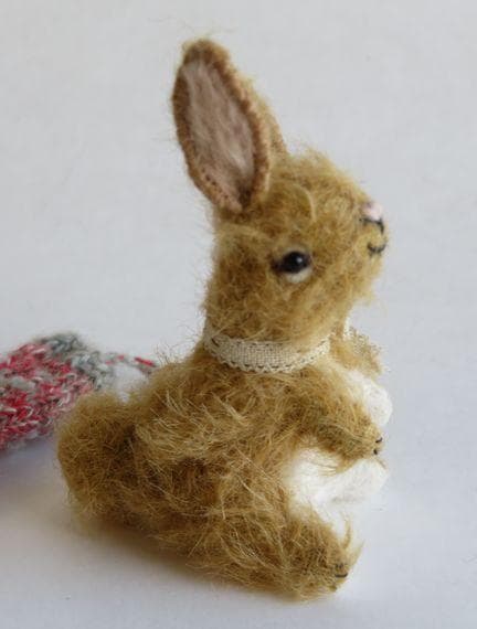 115■ぬいぐるみ作家 五十嵐めぐみ▲ウサギ Kutcha Kacha▼