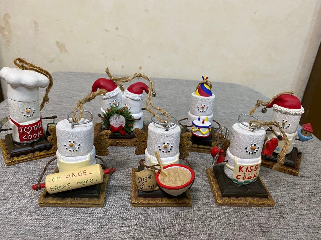 こ*ん様 雪だるまのクリスマスオーナメント7体 楽天市場】クリスマス オーナメント 飾り クリスマス 雪だるま