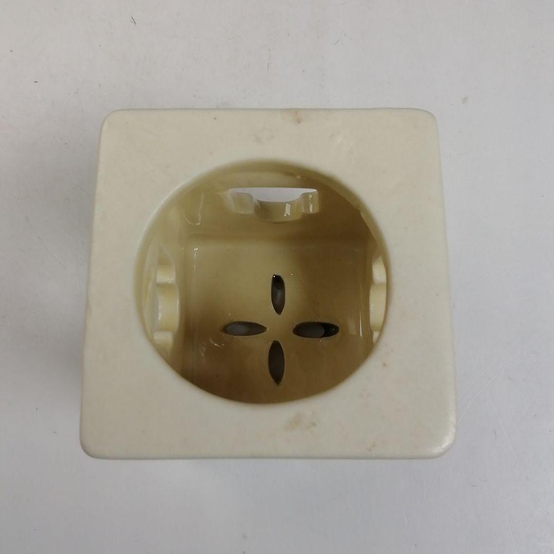 W102 蓋置 『長崎三彩』『天主堂 江口秀山 作』 共箱 茶道具