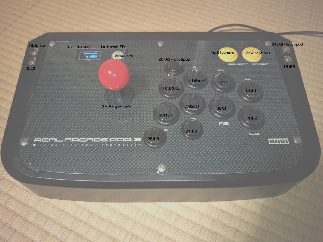 GP2040-CE OLED内蔵 低遅延 アーケード コントローラー - メルカリ