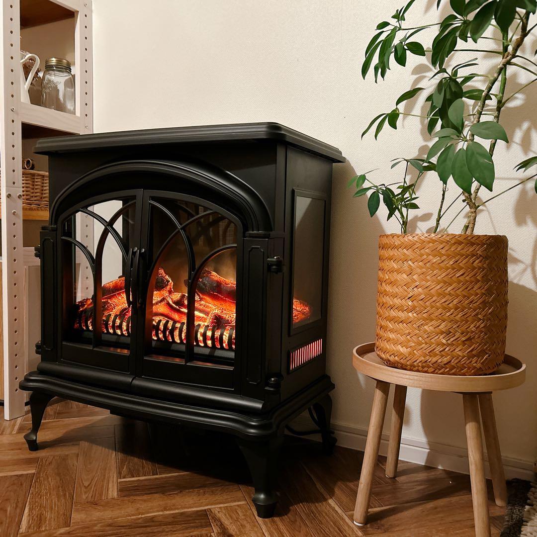 ニトリ ワイド暖炉型ファンヒーター BLT-999B-3-BK 2018年製 - メルカリ