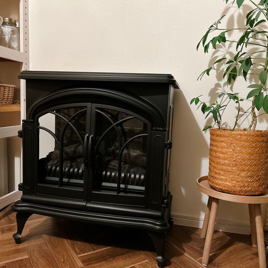 ニトリ ワイド暖炉型ファンヒーター BLT-999B-3-BK 2018年製 - メルカリ