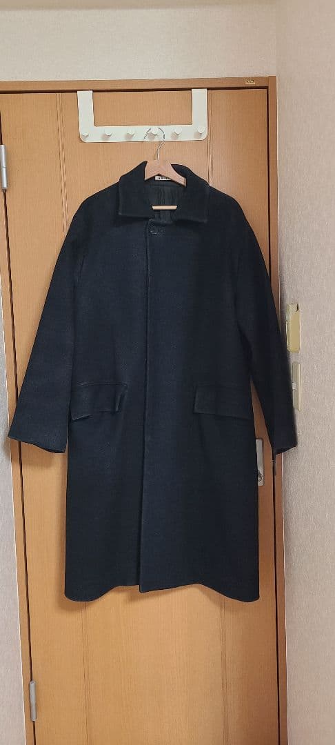 AURALEE ステンカラーコート 黒サイズ4 AURALEE ブラック ステンカラーコート サイズ4 - メルカリ