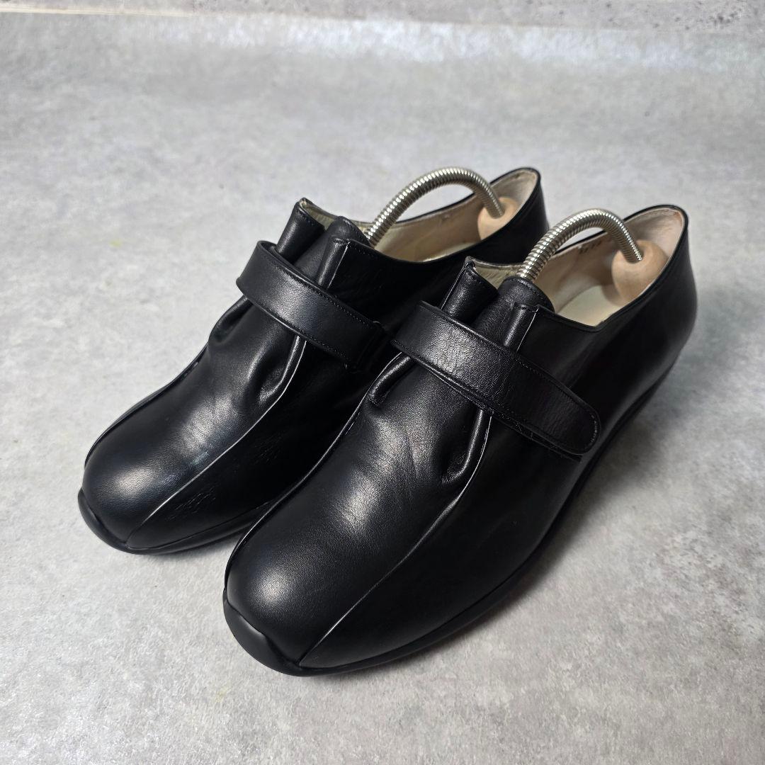 マーガレットハウエル レザー ローファー ベルト ブラック 24.5cm