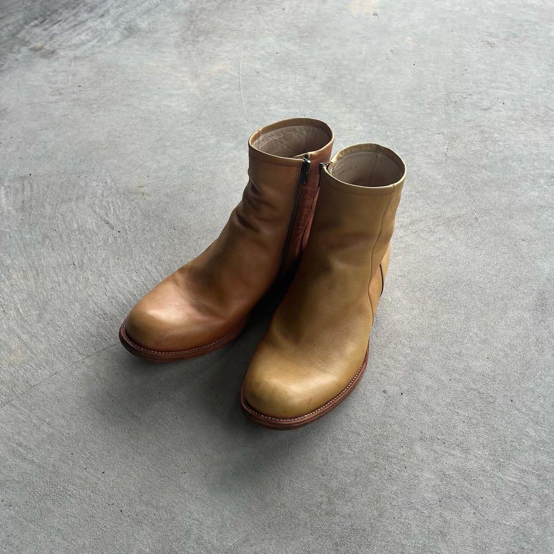 Number (n)ine - side zip boots - メルカリ