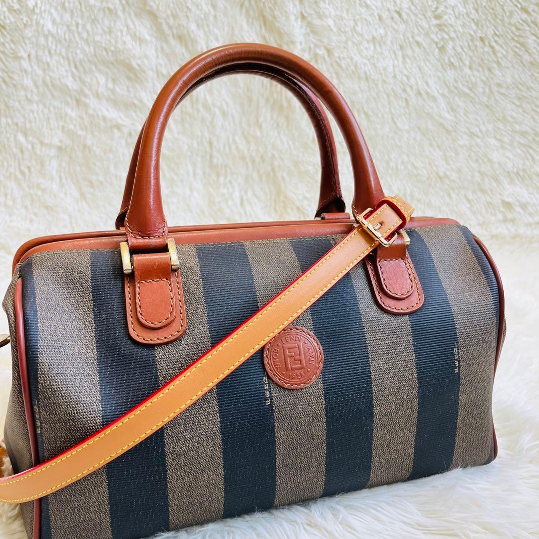 FENDI フェンディ ペカン柄 ハンドバッグ ショルダーバッグ 2way