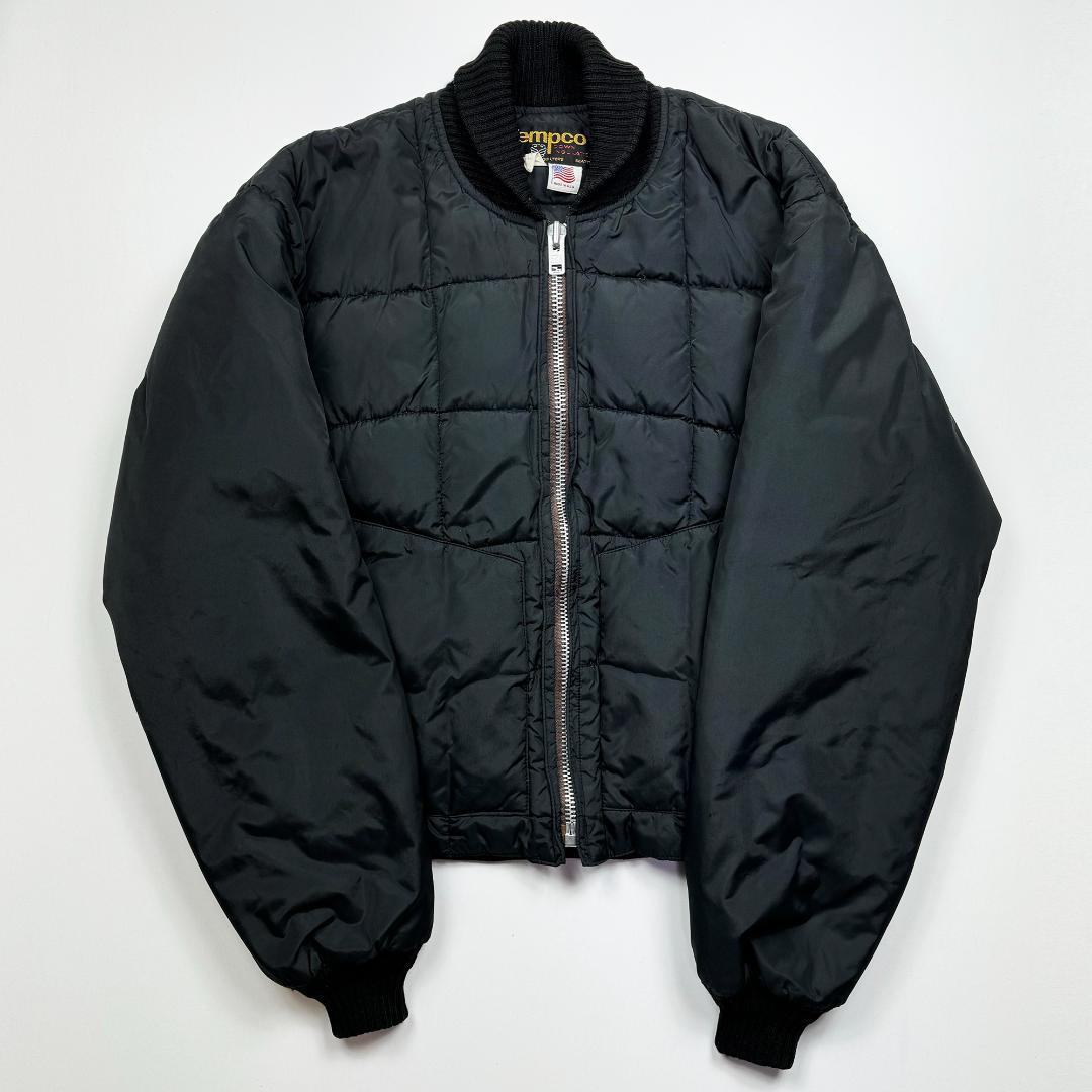 70s】テンプコ グースダウン ジャケット 黒 USA製 ヴィンテージ古着