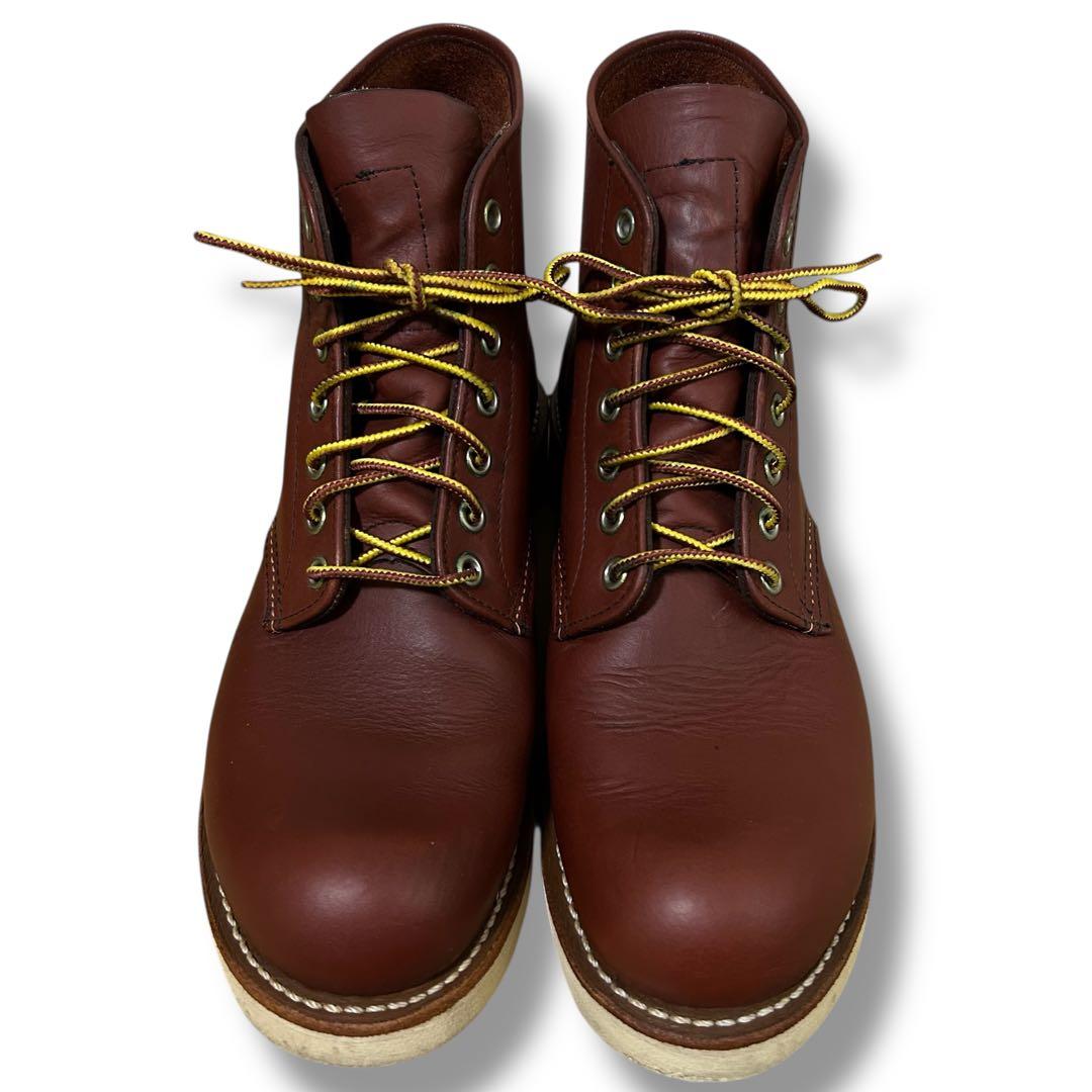 【美品】26.5cm RED WING 9105 ワークブーツ プレーントゥ