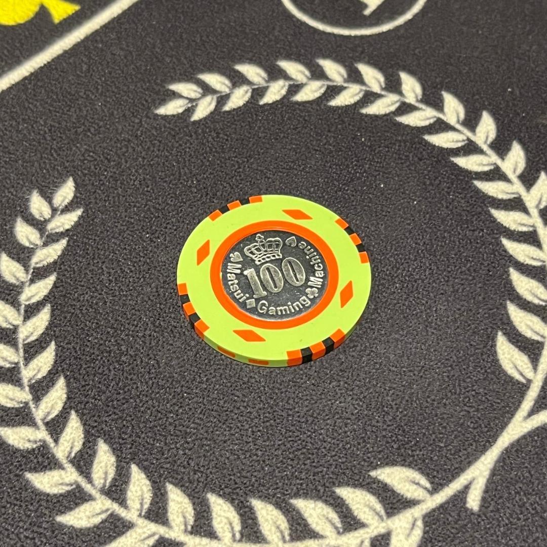 23 MGM社正規品 カジノチップ 98枚 100$ ポーカーチップ H26年 - メルカリ