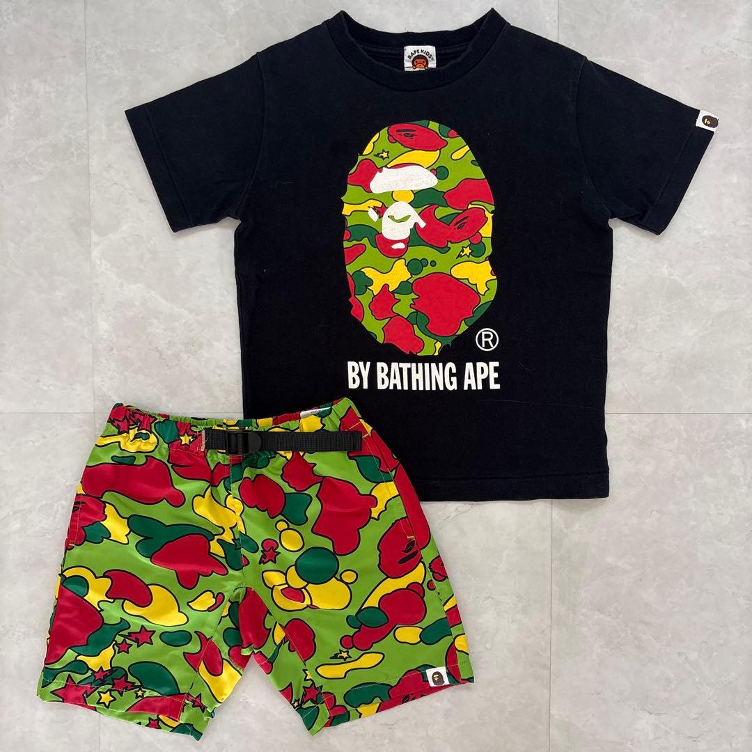 BAPE KIDS Tシャツ ショーツセット A BATHING APE® Kids Baby Milo Ice Cream Tee #2 | Bape official