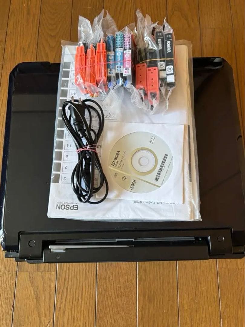 EPSON EP-808AB インクジェットプリンター 複合機、インク10本 - メルカリ