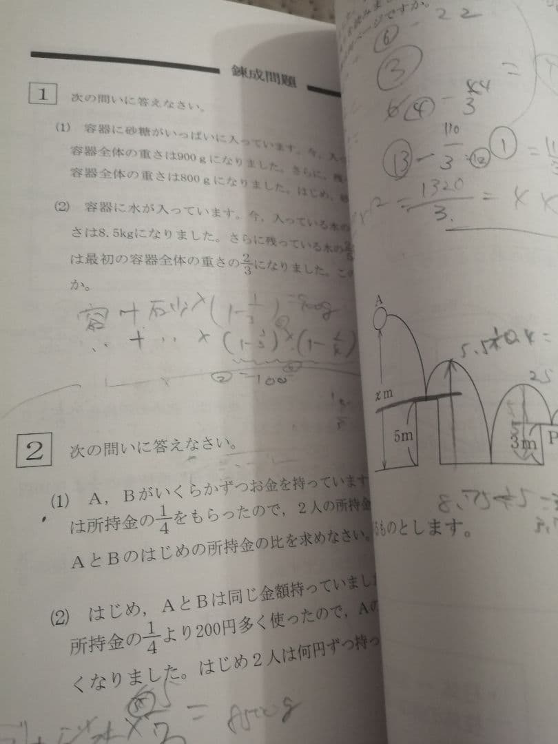 希学園 6年 算数 最高レベル演習 第1～第4分冊 2024年度 中古