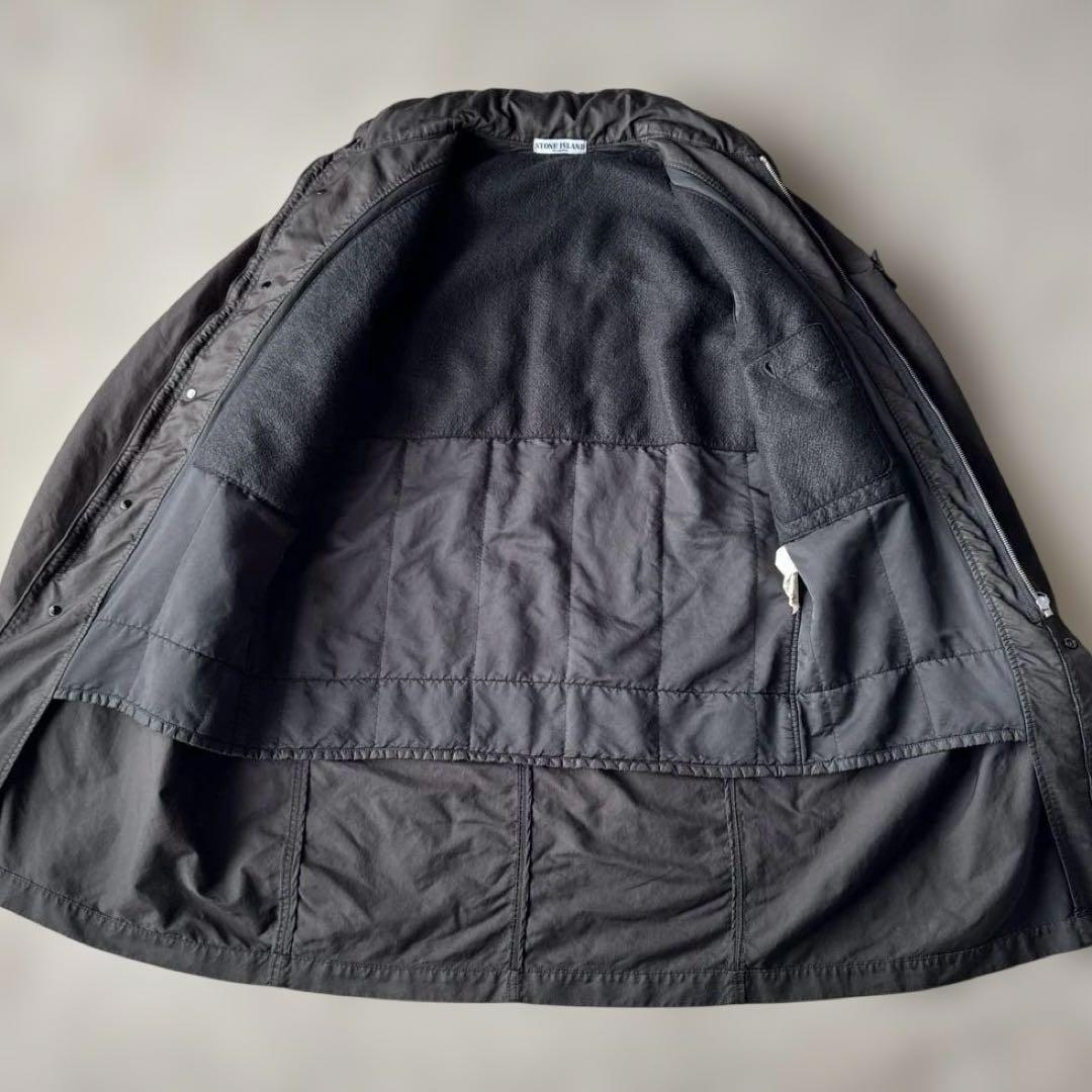 2009AW ストーンアイランド モッズコート ブラック モード 大きめM