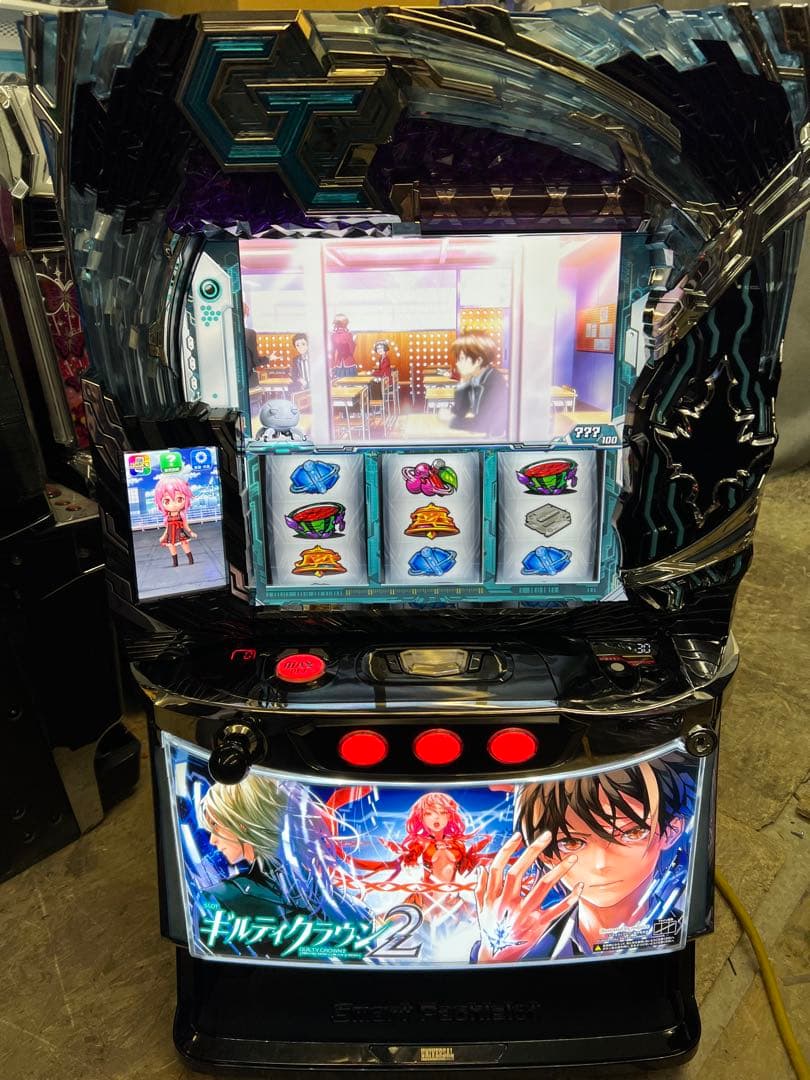 スマスロ　実機　ギルティークラウン2 データ対応　ユニット付き　SALE品 スマスロ遊技用ユニット取り付け済み Lギルティクラウン2 中古パチスロ