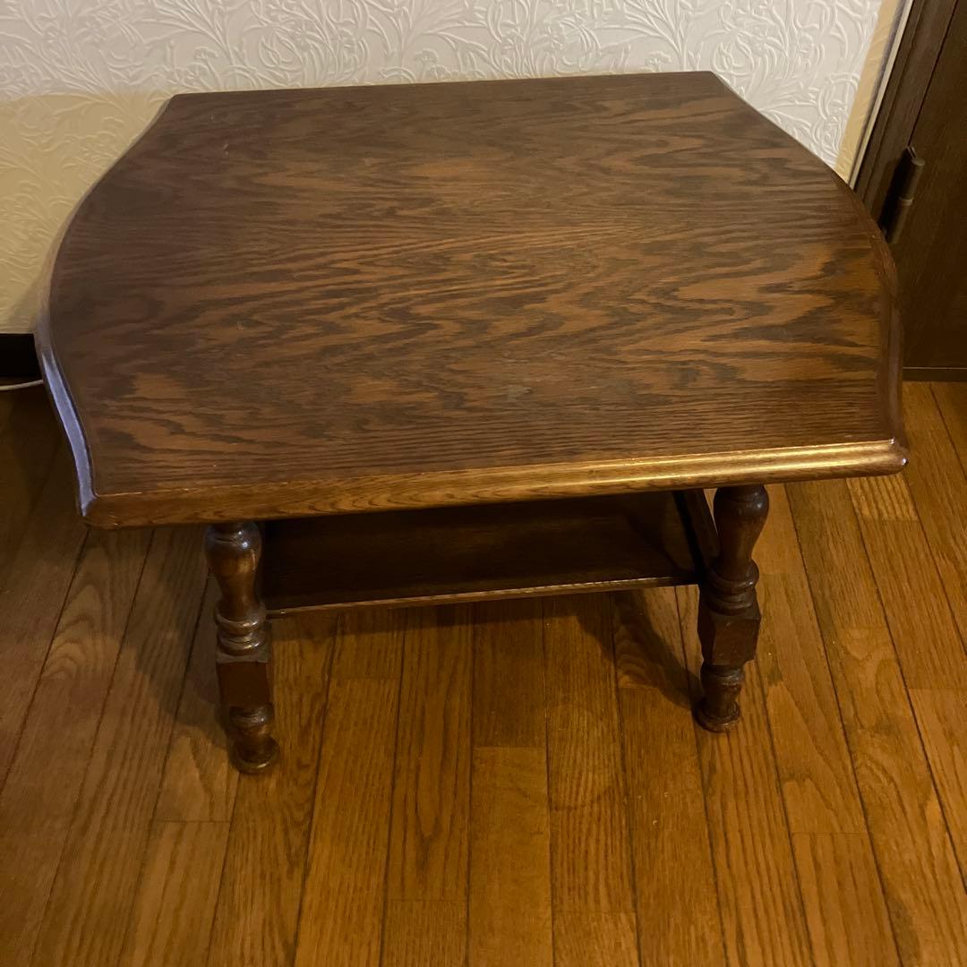 いずみ様売約済み 飛騨産業　木製ローテーブル　ダークブラウン キツツキ GMGH167○飛騨産業 / HIDA キツツキ 森のことば センターテーブル