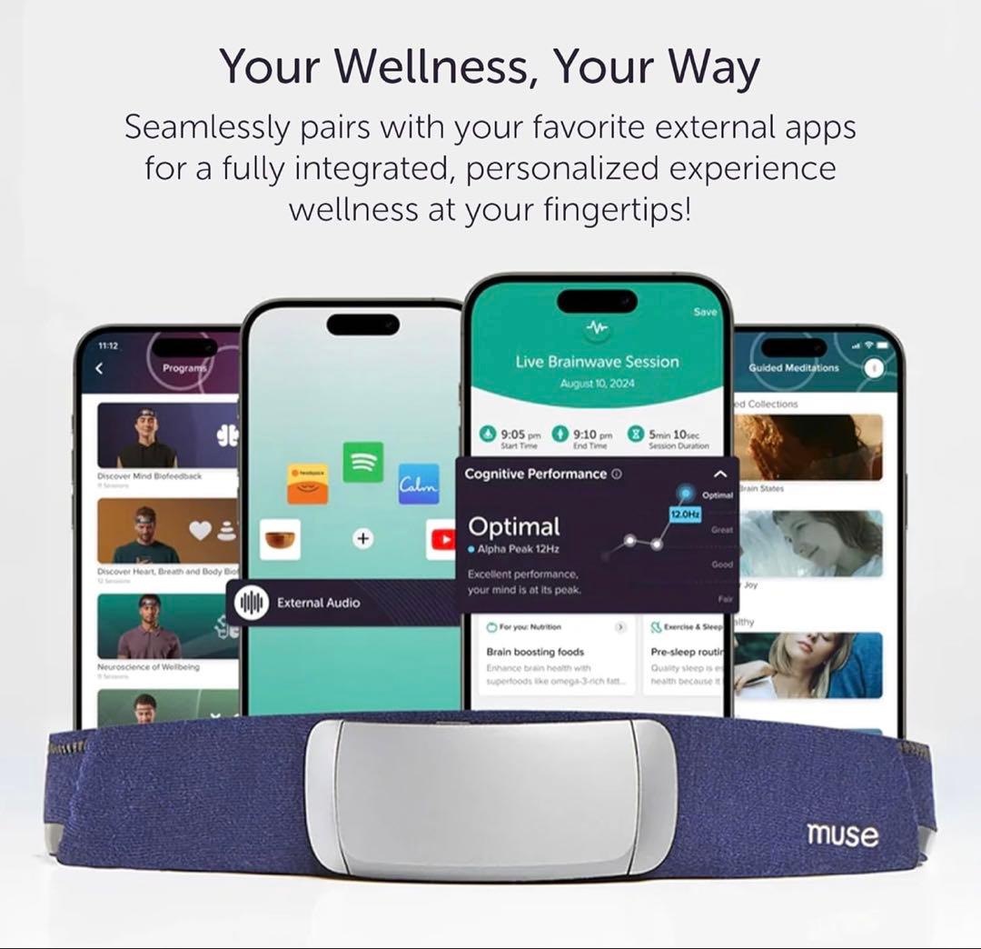 し*る様 脳波デバイス MuseS マインドフルネス【日本語マニュアル付き】