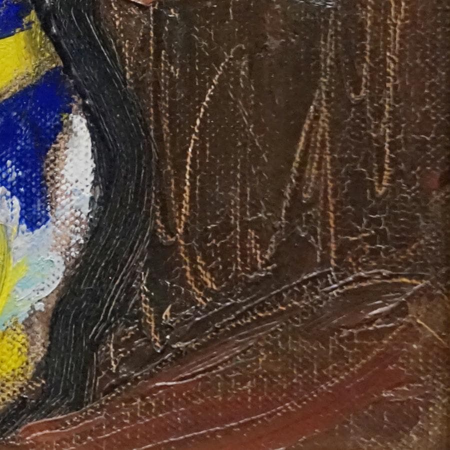 元川嘉津美 バラ 薔薇 油彩油絵 額装 絵画 美術 肉筆 一水会 神戸文化