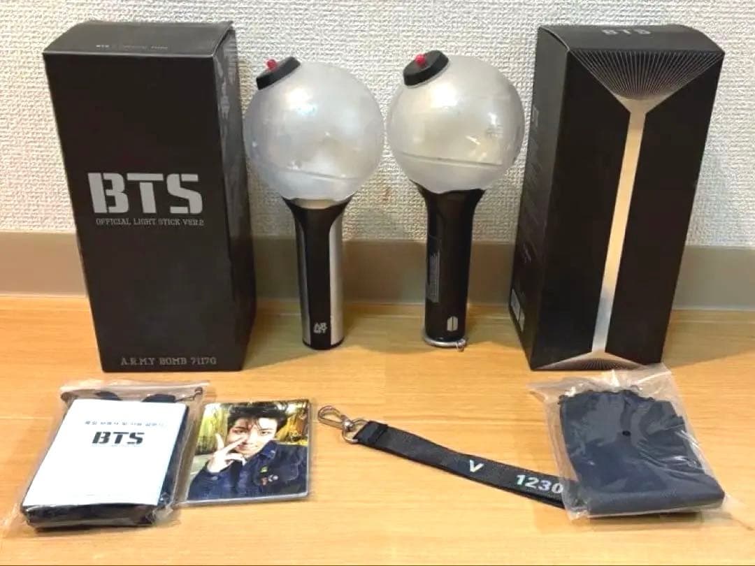 2個セットおまけ付きBTS アミボム ver.2 ver.3 セット トレカ付き