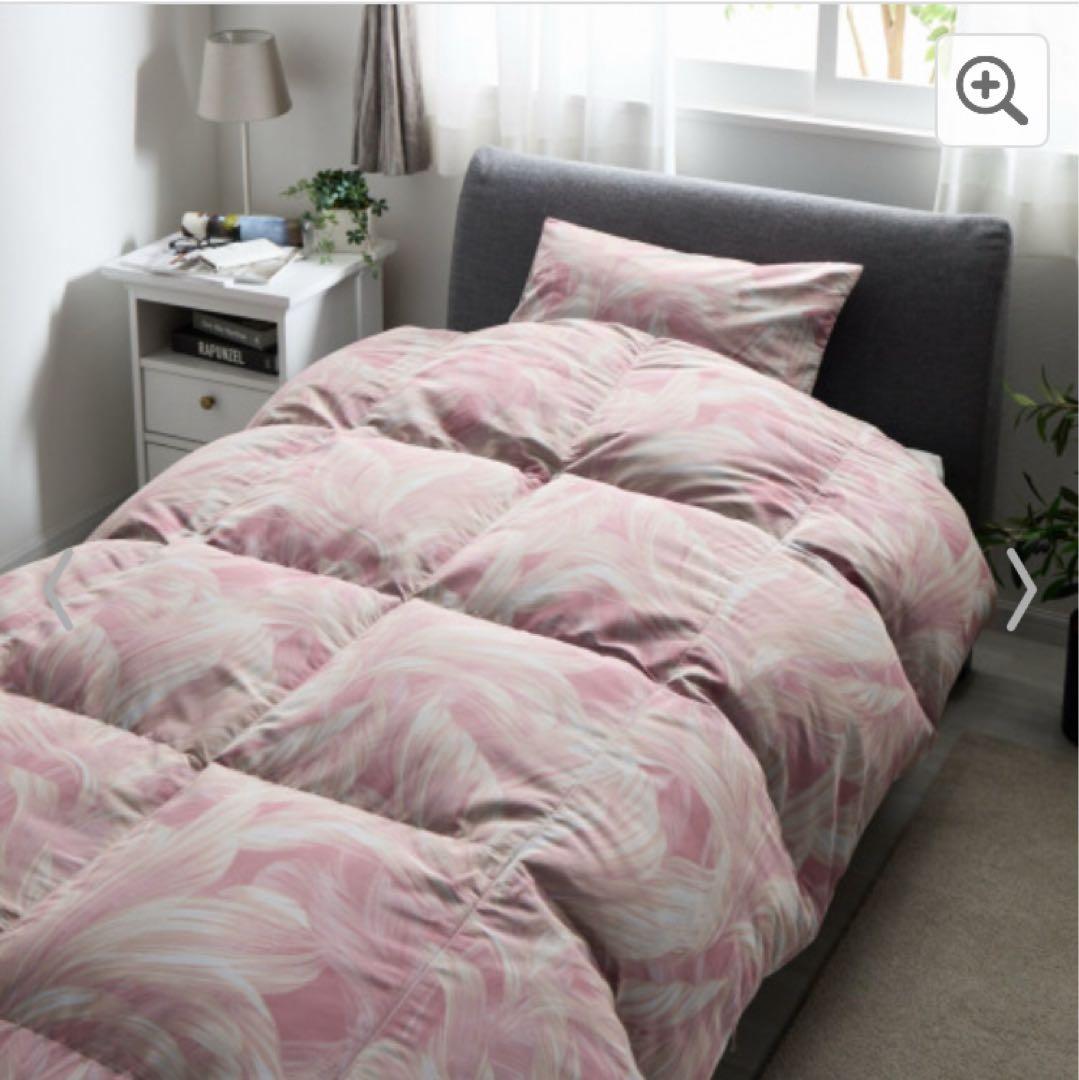 クイーンsizeモリリン抜群の暖かさ！日本製！ホワイトダウン蓄熱羽毛掛