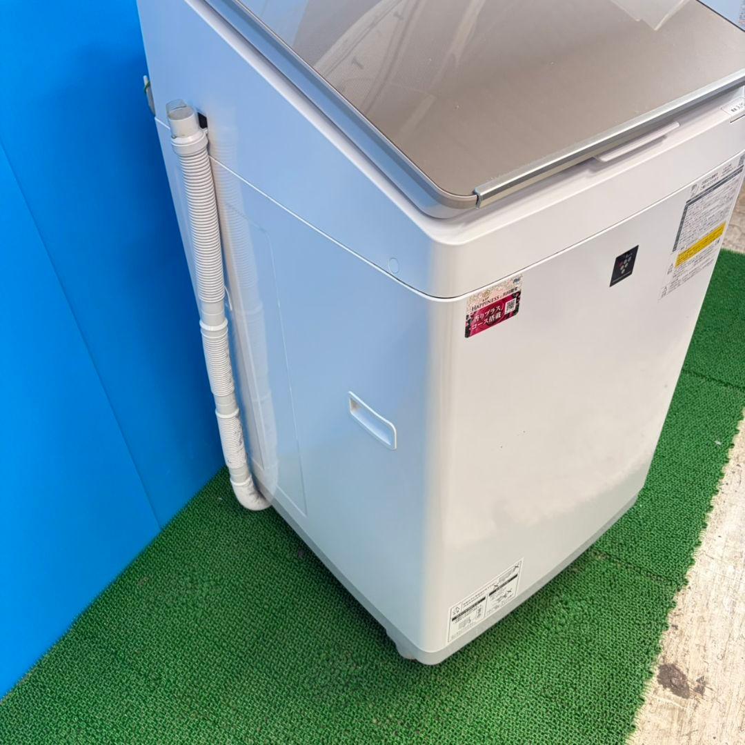 744 完全動作品乾燥機能付き 洗濯機 SHARP ガラストップ