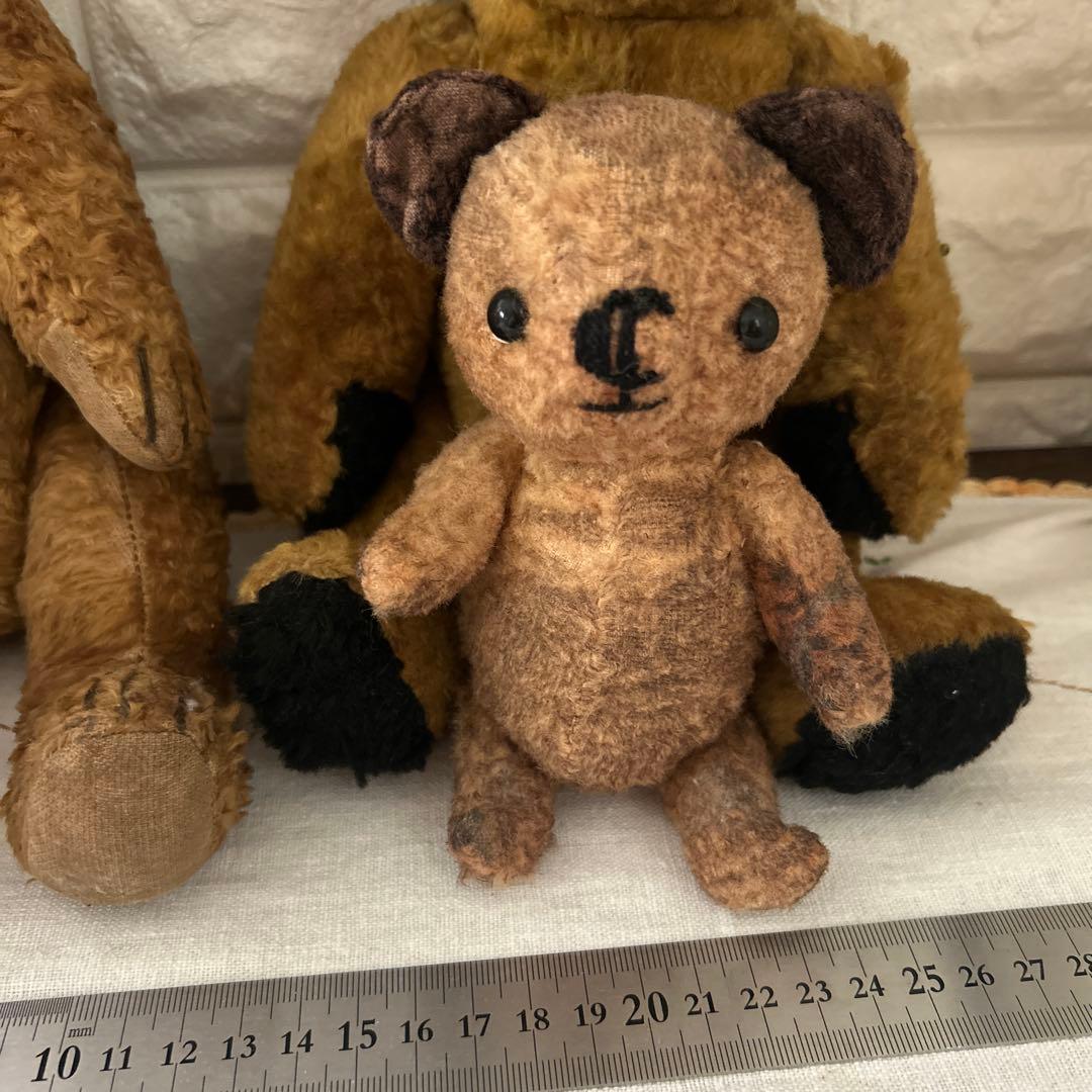 イギリスアンティークベア2体 プラス1体