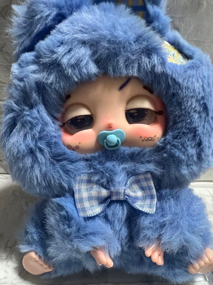 Baby three doudou ねむねむシリーズ 青 ウサギ - メルカリ