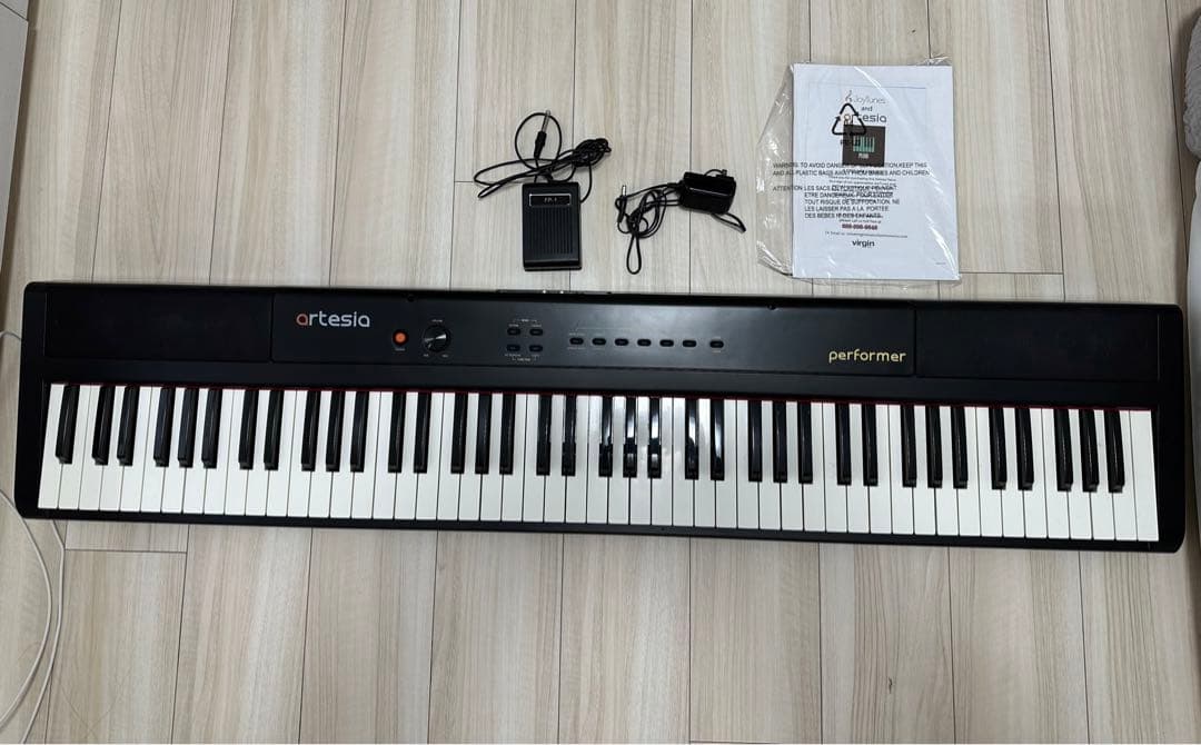 artesio 電子ピアノ 88鍵盤 Amazon | Artesia 電子ピアノ 88鍵 軽量スリム設計 電池駆動対応モデル
