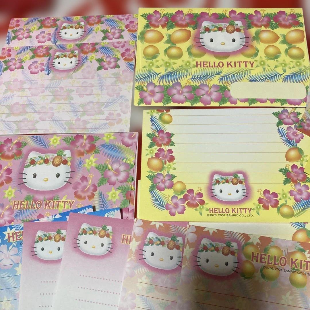 ハローキティ♡ハイビスカス レターセット メモパッド 希少