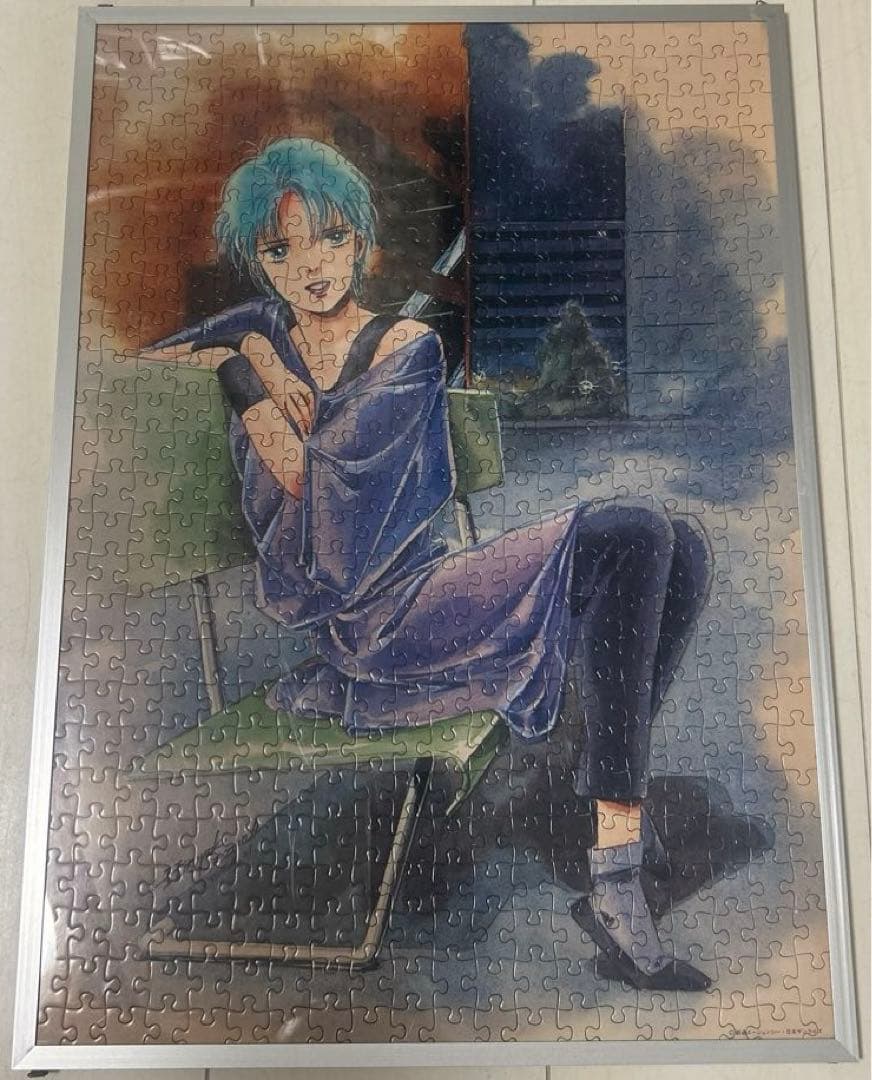 Zガンダム フォウ・ムラサメ パズル 完成品 アルミパネル付き 500ピース Zガンダム フォウ・ムラサメ パズル 完成品 アルミパネル付き 500