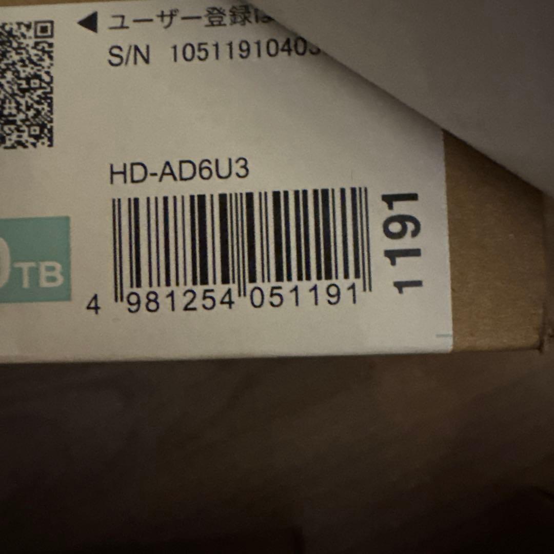 外付けハードディスク・ドライブ BUFFALO DriveStation HD-AD6U3 6.0TB