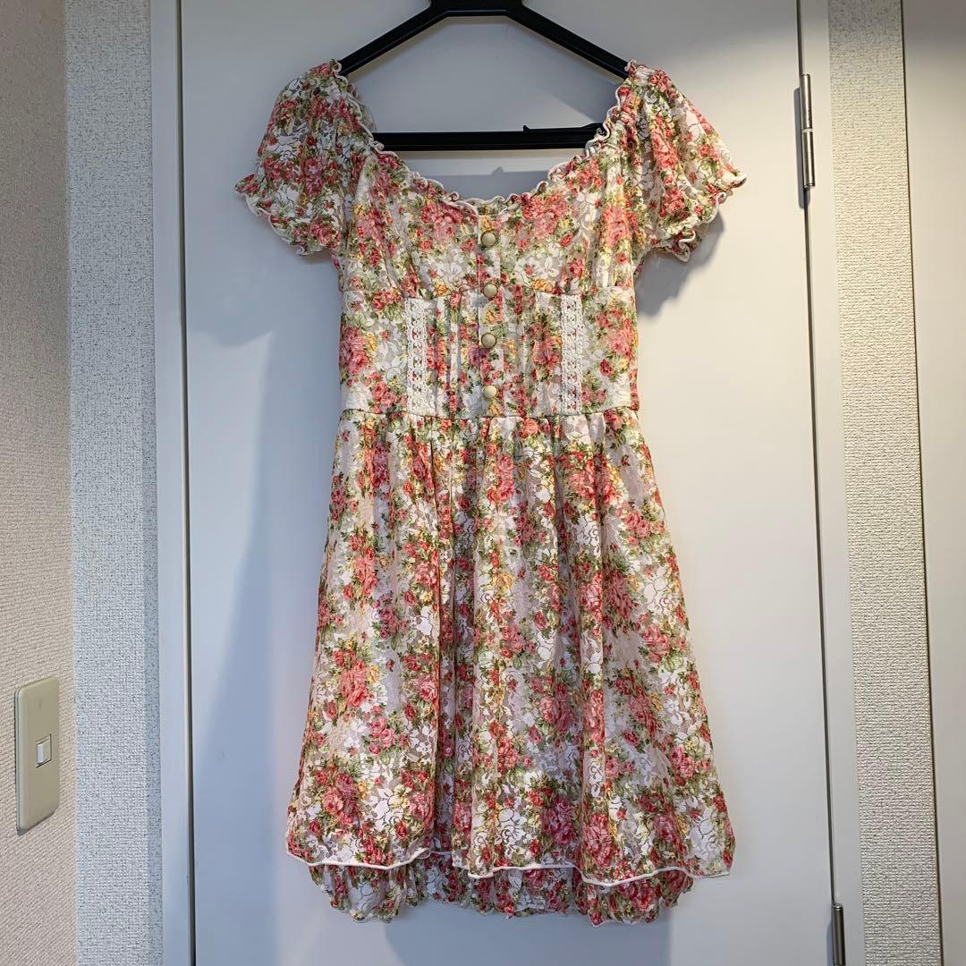 LIZ LISA リズリサ 平成 花柄ワンピース バルーンスカート 姫ギャル