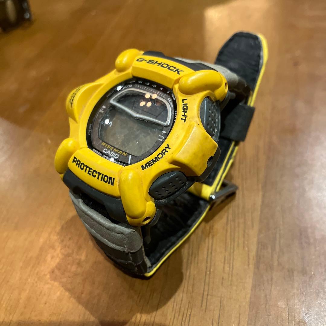 カシオ Gショック ライズマン DW-9100 腕時計 イエロー ヴィンテージ