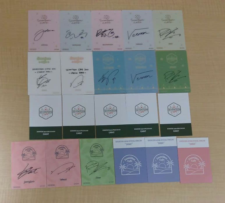 ➀ SEVENTEEN CAFE セブチ トレカ 34枚 まとめ売り - メルカリ