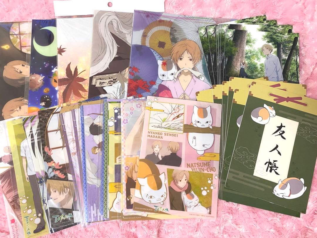 夏目友人帳 夏目貴志 クリアファイル クリアビジュアルポスター クリアファイル／夏目貴志＆ニャンコ先生【夏目友人帳 アニメ公式