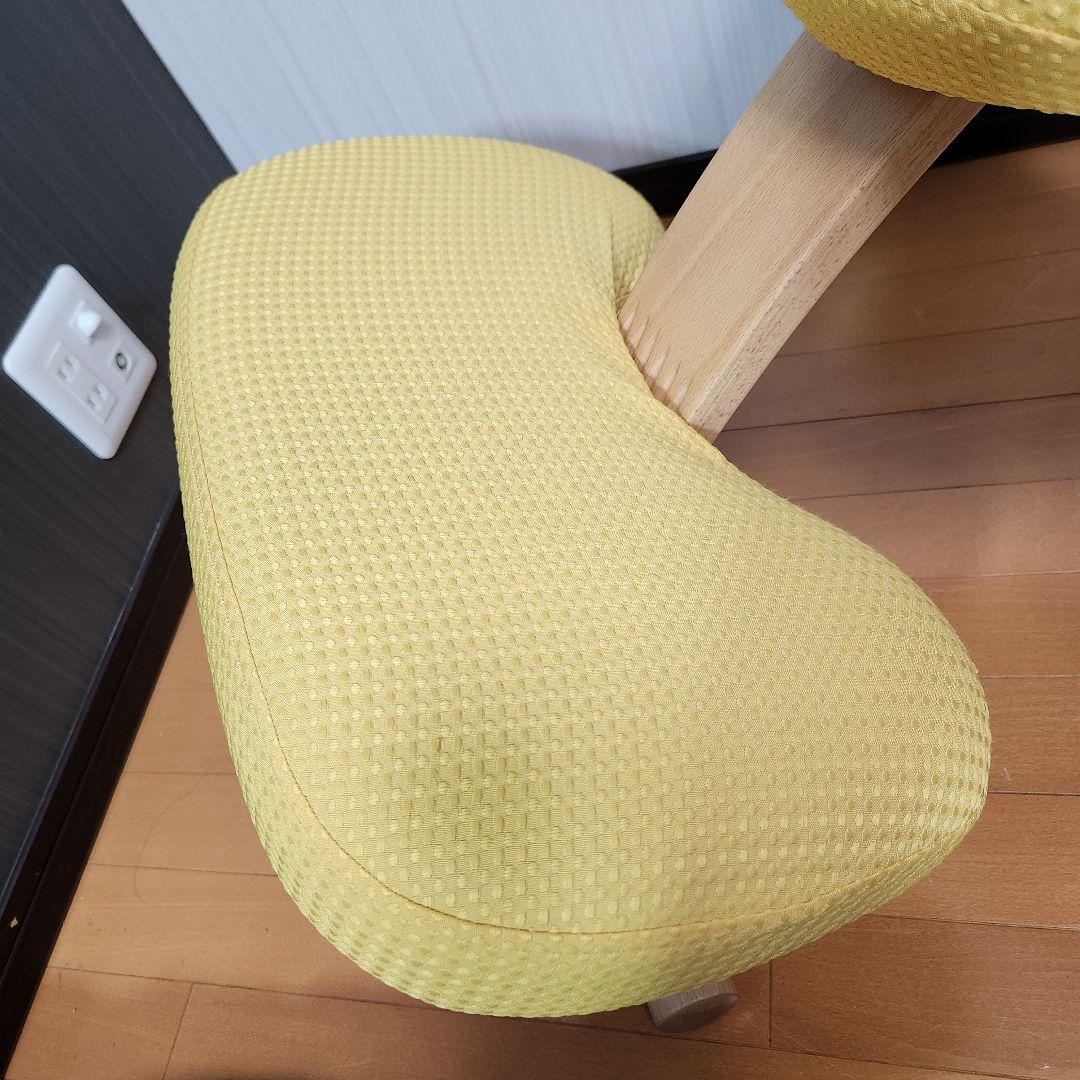 感動美品】Balans EASY バランスチェア イージー イエローカバー付き