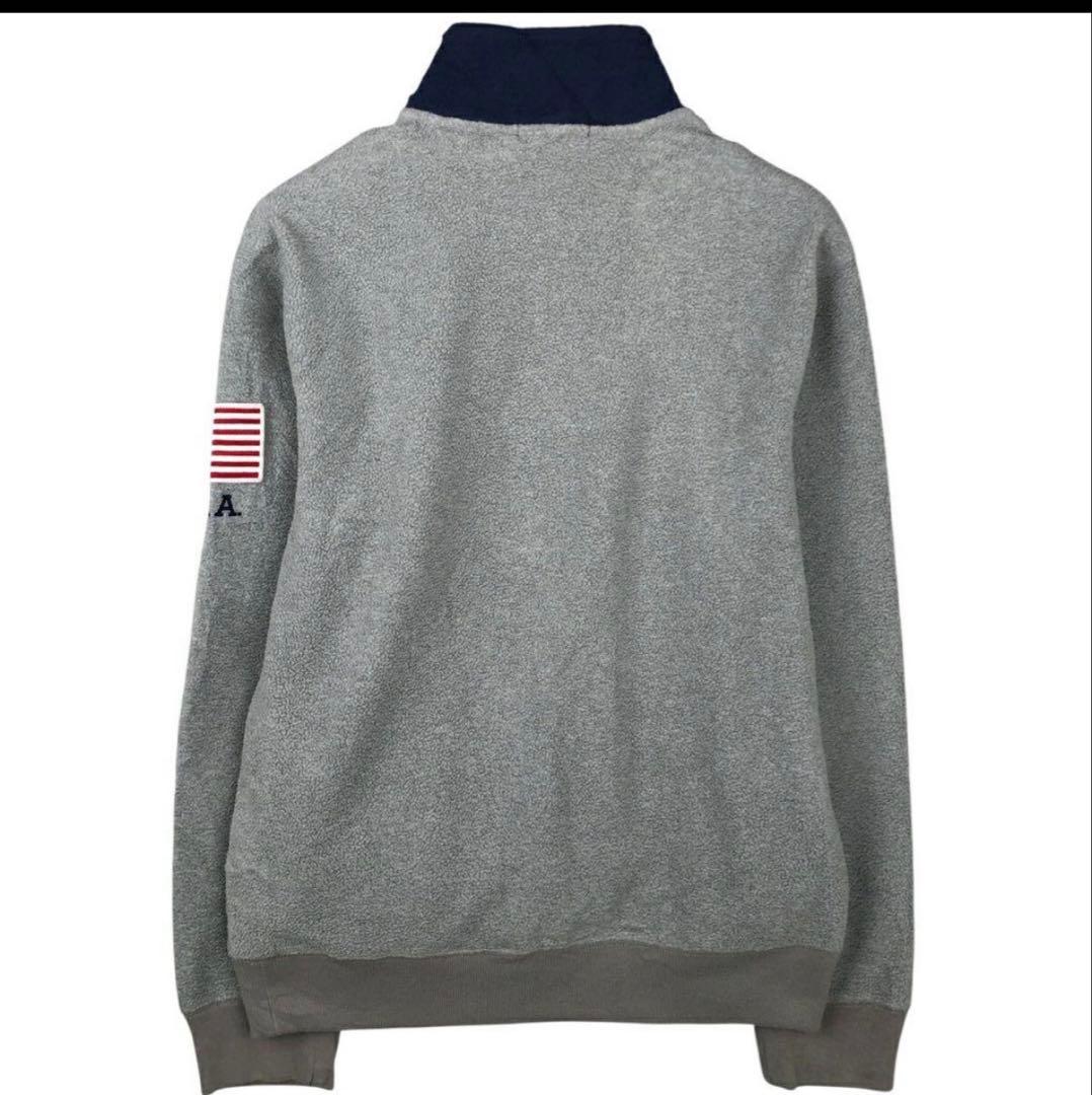 希少】ポロ ラルフローレン 長袖フリース ハーフジップジャケット USA