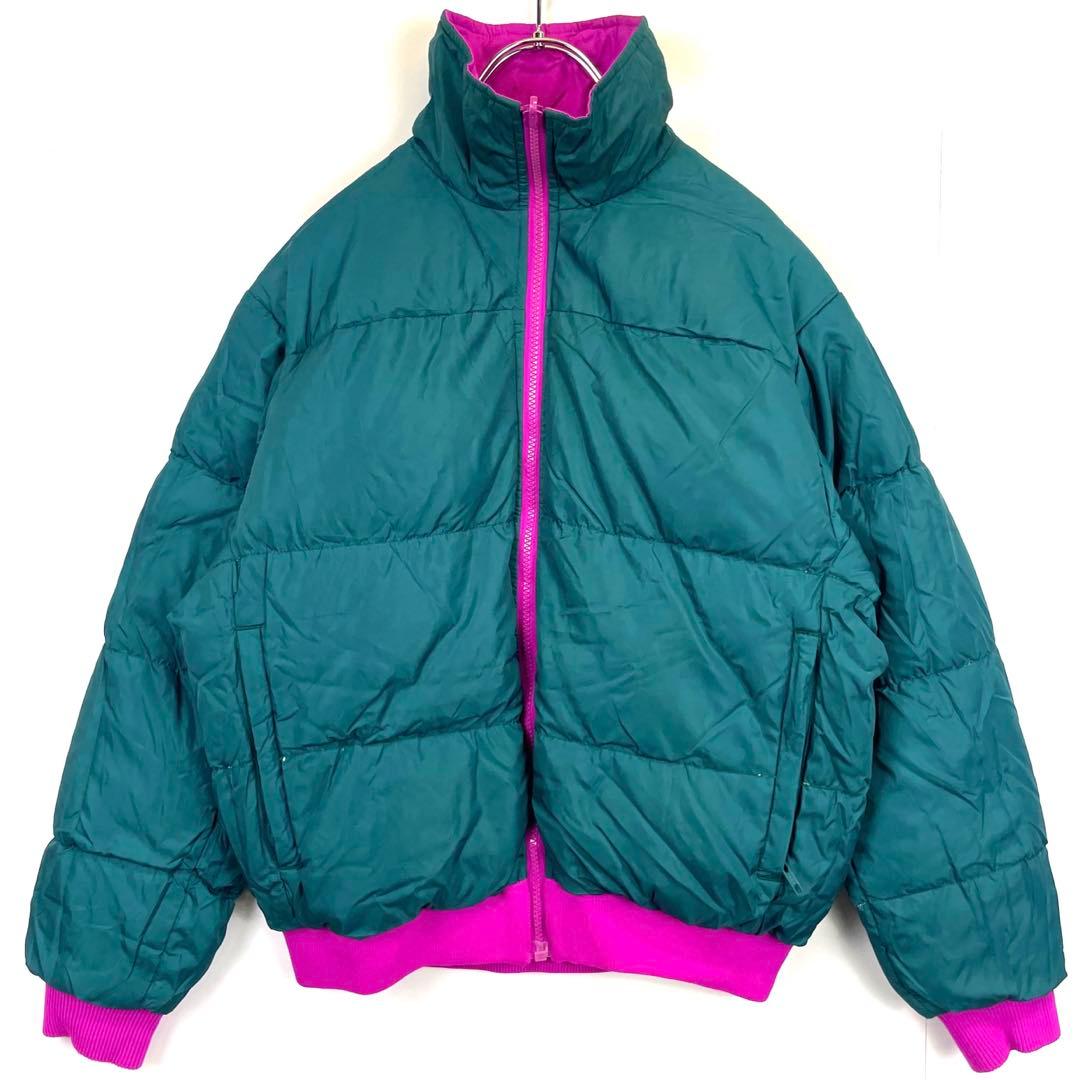 もさ様90sリバーシブル2way！コロンビアColumbiaダウンジャケット