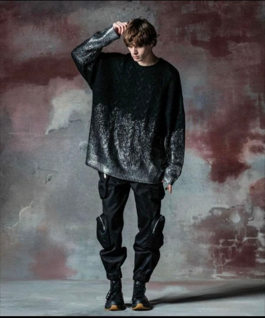 プロフ必読☆glamb ケーブル編み ニット☆オーバーサイズ - メルカリ