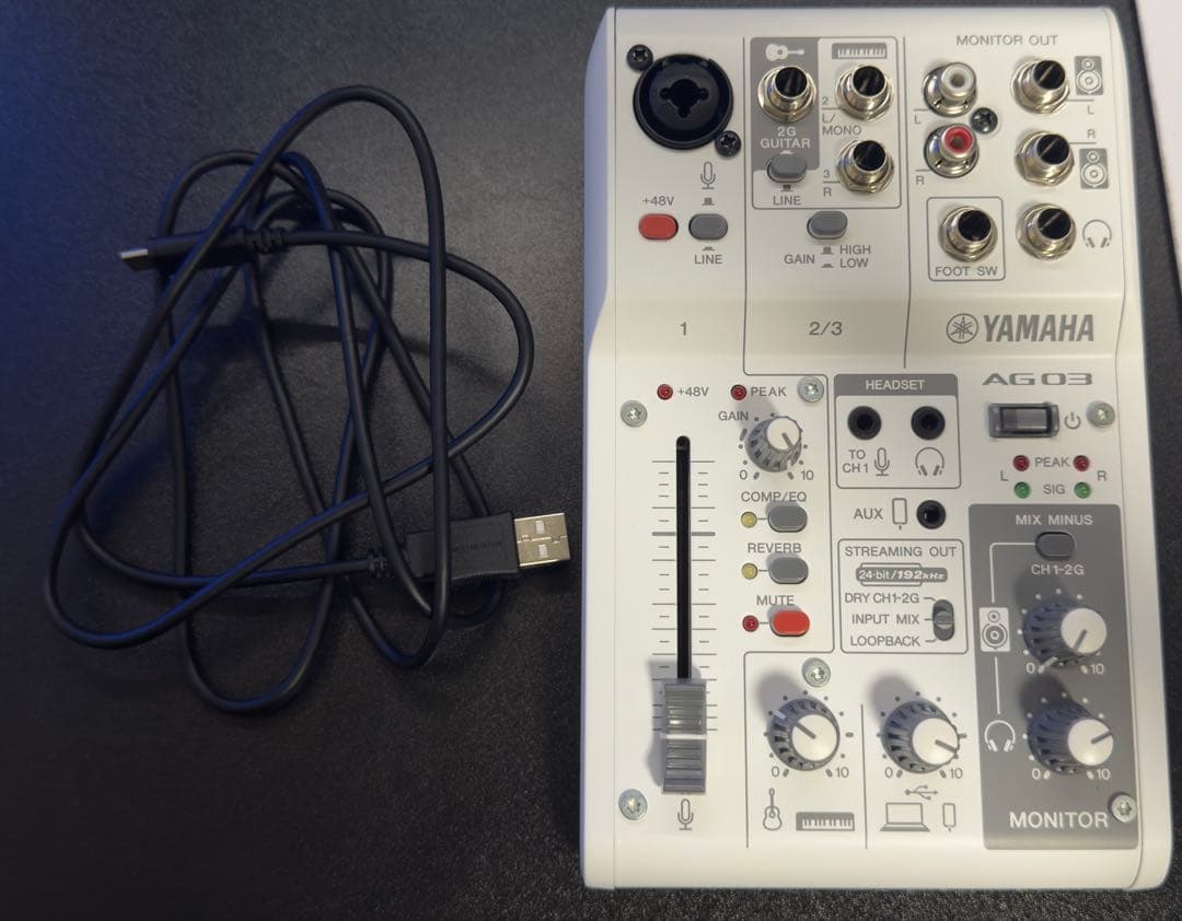 DJ機材 YAMAHA AG03mk2 AG03MK2 3-Channel Loopback Audio USB Mixer - Yamaha USA
