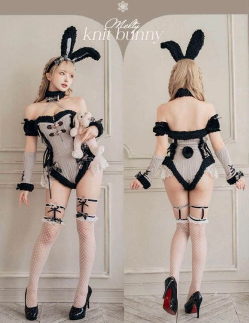 【1/8削除予定・最終値下げ】Malymoonバニーガール メルトニットバニー