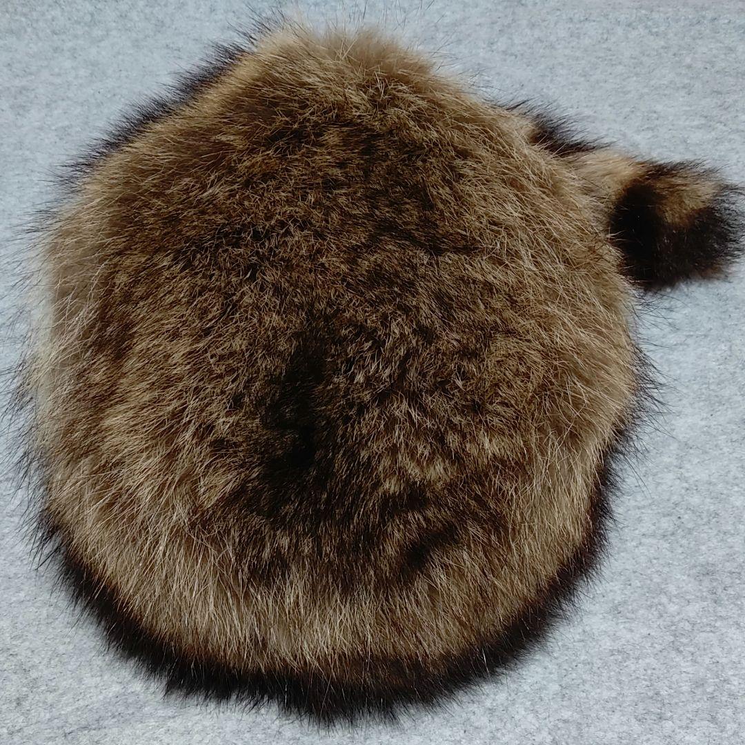 極美品】カナダ製 ELENI'S ロシアンハット フォックス×アライグマ L