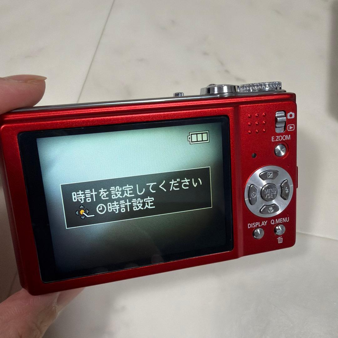 デジタルカメラ Panasonic DMC-TZ1 レッド メモリーカード付き