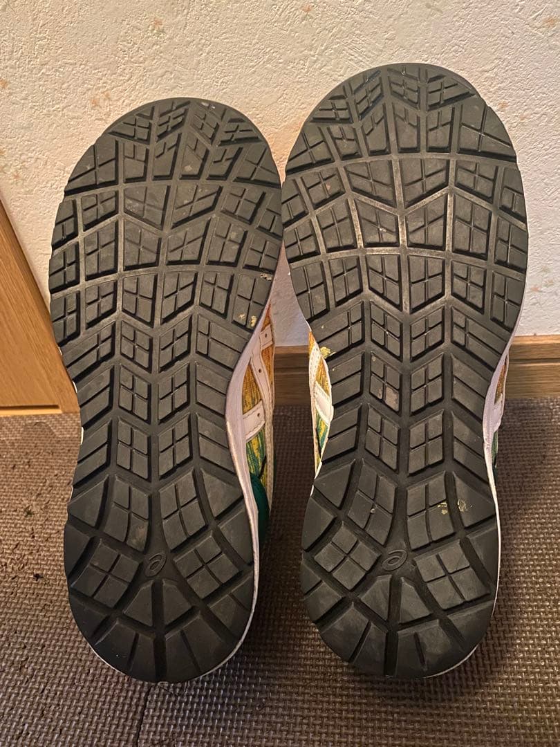 ASICS BOA安全靴 オレンジ/イエロー/グリーン限定色　27.5cm