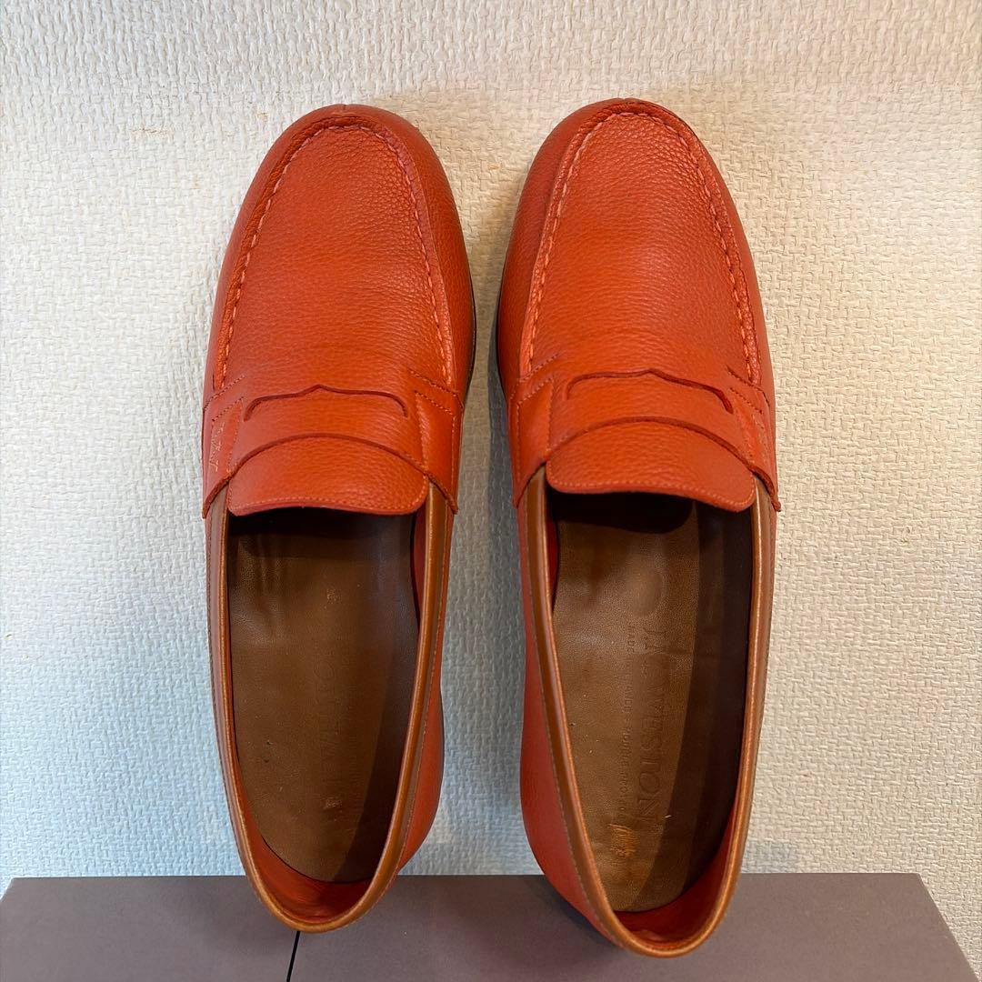 J.M. WESTON 281 ルモック コインローファー オレンジ 5/D J.M WESTON