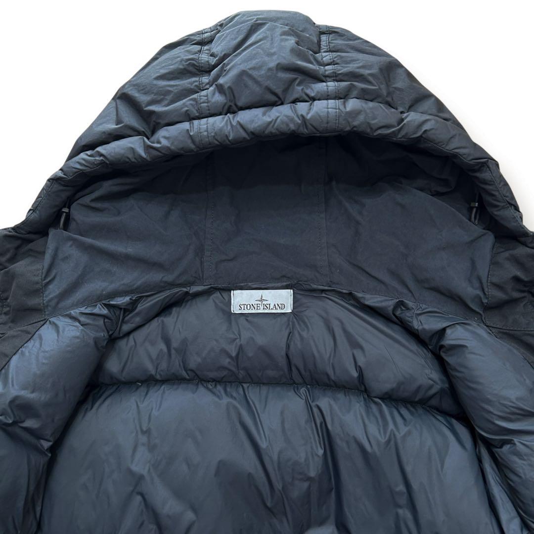 美品✨STONE ISLAND ロングダウン S ブラック ダウンコート 黒