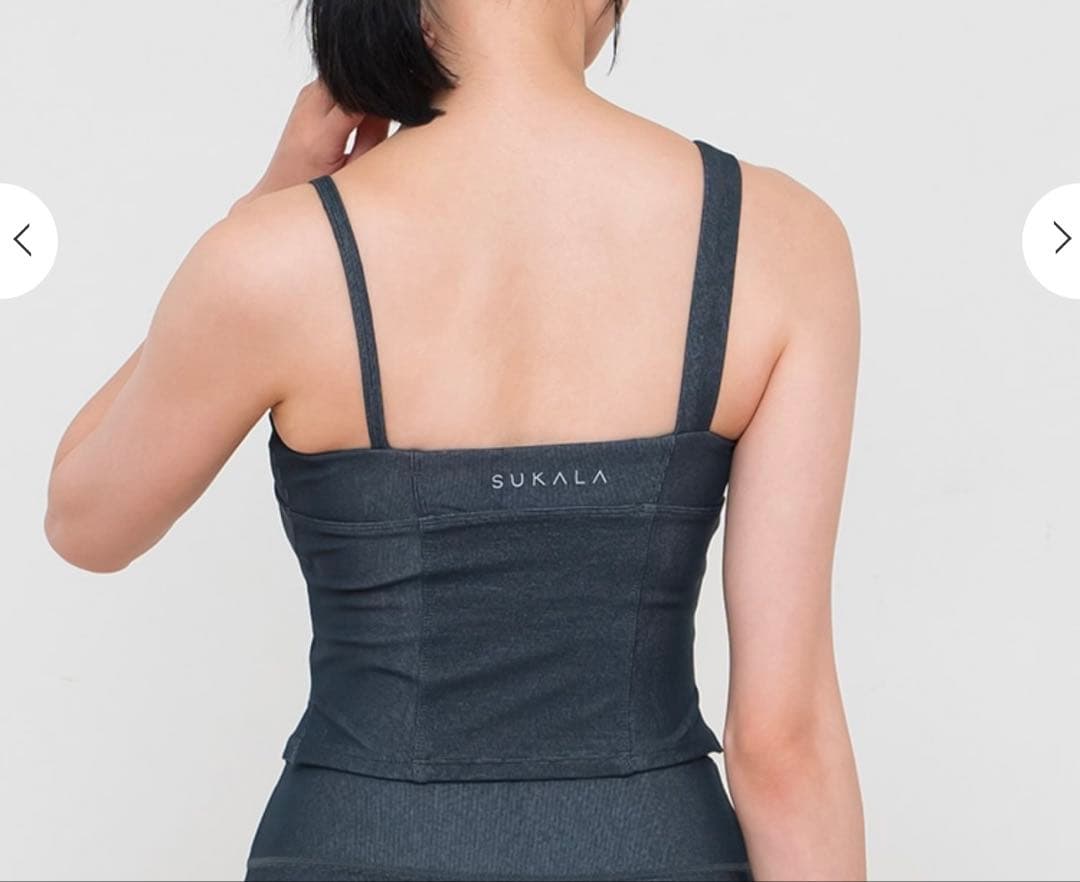 最終値下げ】SUKALA リブデニムショートキャミソール