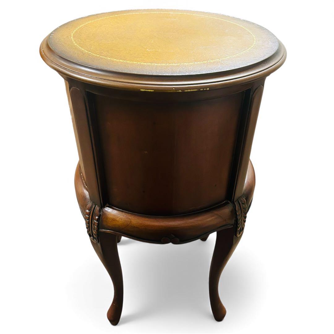 クロシオ コモ ラウンドチェスト3D ブラウン アンティーク風 サイド