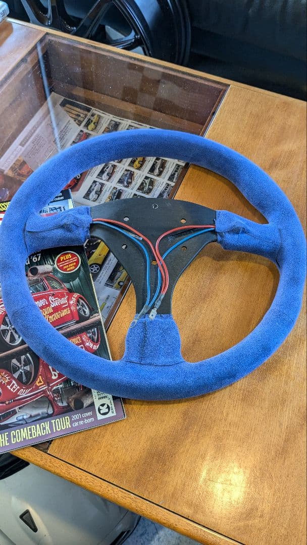 6112 正規品 sparco スパルコ ブルースウェード＆ホーンボタン