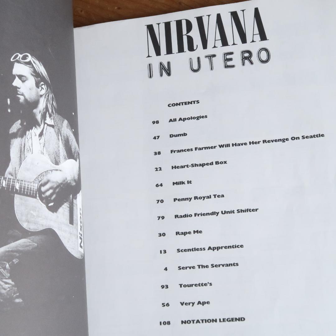 セール！ 輸入スコア『ニルヴァーナ In Utero』（カート・コバーン
