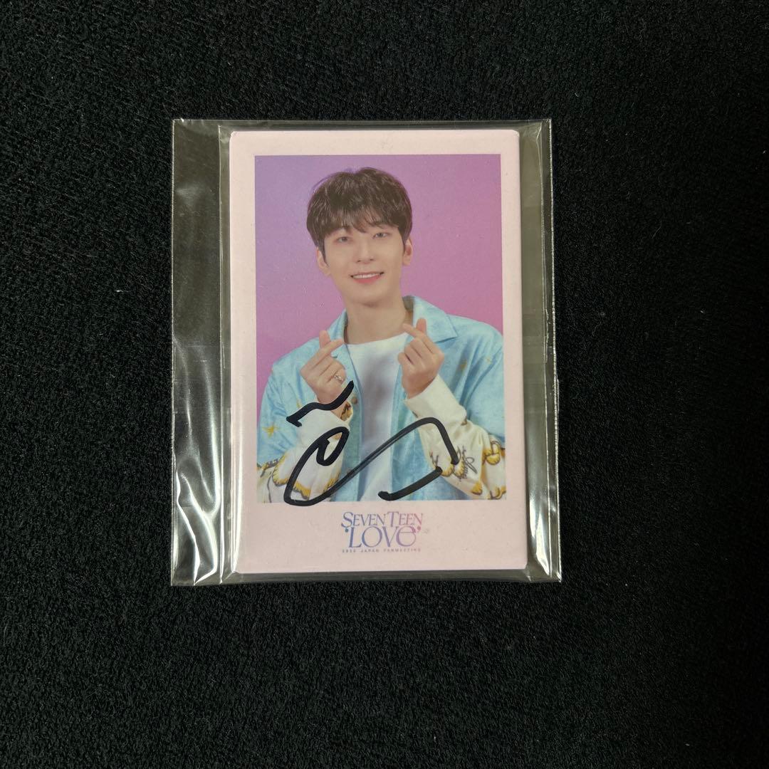 SEVENTEEN Love 缶バッジ　サイン　ウォヌ SEVENTEEN LOVE 缶バッジ ウォヌ - メルカリ